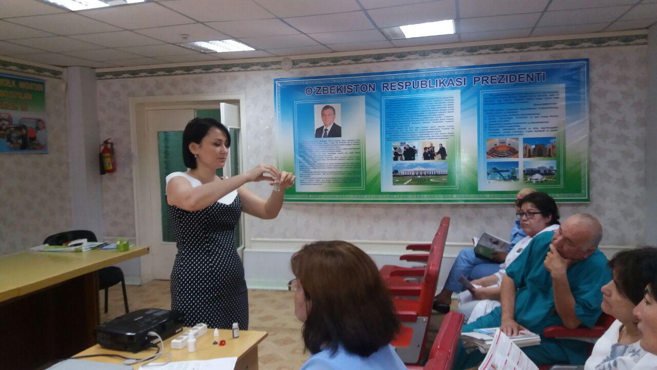 Navoi region MRs Barno - *Presentation Ferlarum, Ferlatum Fol with using demo-kit